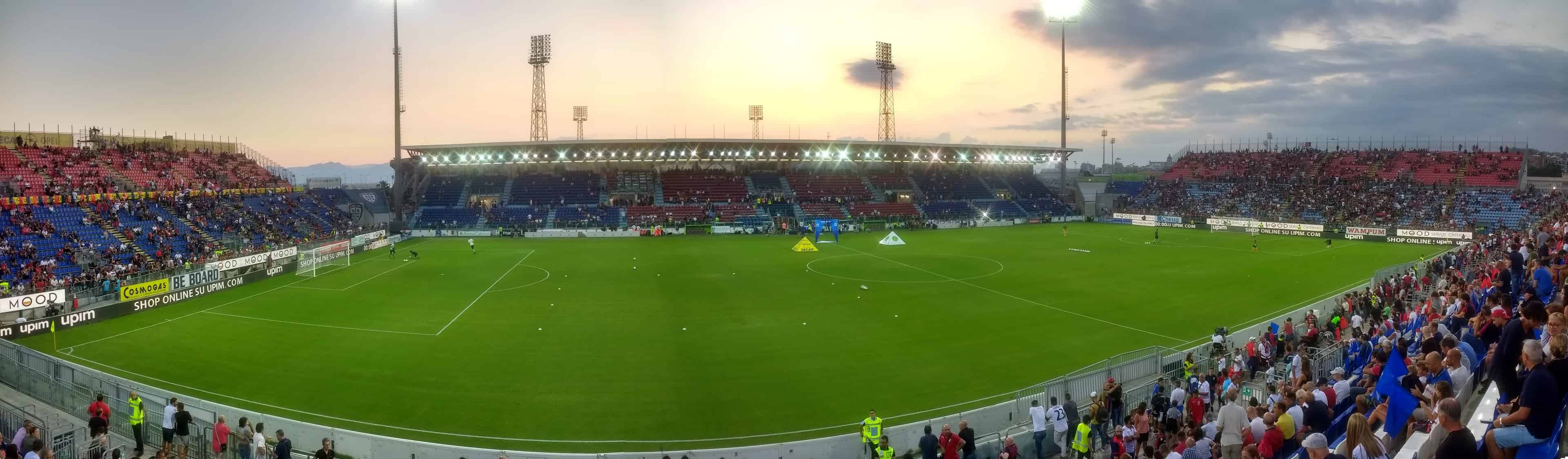 Cagliari vs SSC Napoli stadium view