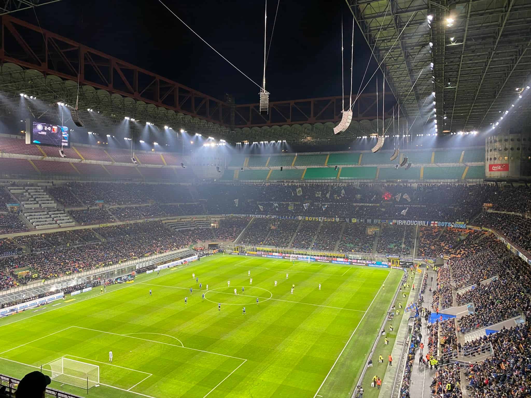 AC Milan vs Inter Milan stadium view