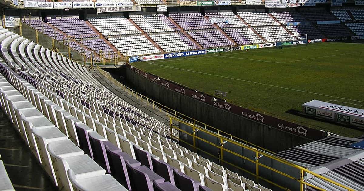 Mapa de Assento de Estadio José Zorrilla