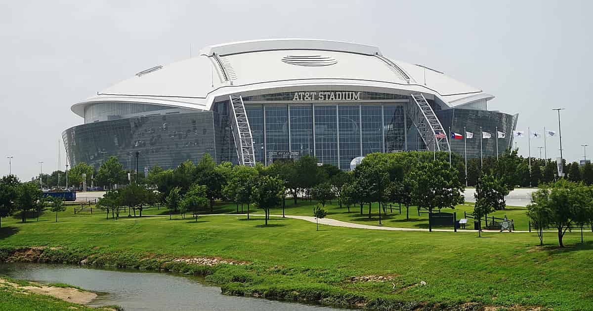 Vista del estadio Dallas Cowboys vs Philadelphia Eagles Vista del estadio Dallas Cowboys vs Philadelphia Eagles