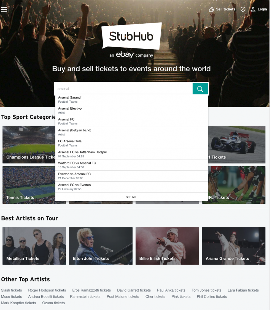 StubHub reliability : r/stubhub